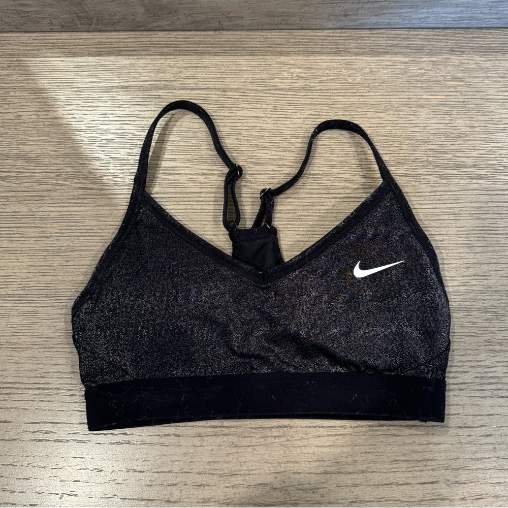 Metallic Nike bra